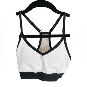 White Racerback Sports Bra